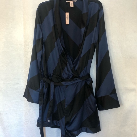 Victoria Secret stripped blue&black Sz S
